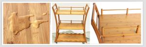 Bamboo Trolley Untuk Majlis Makan Malam / Restaurant shelfs